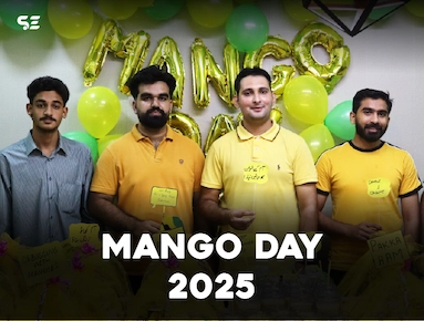 Soft Enterprise team celebrating Mango Day in July 2025.
