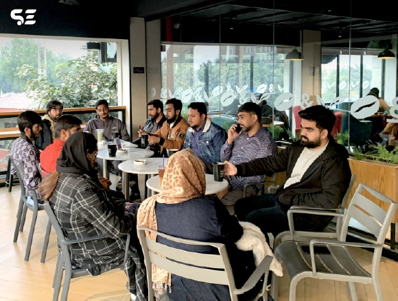 Soft Enterprise team gathered for a CBTL team hangout event.