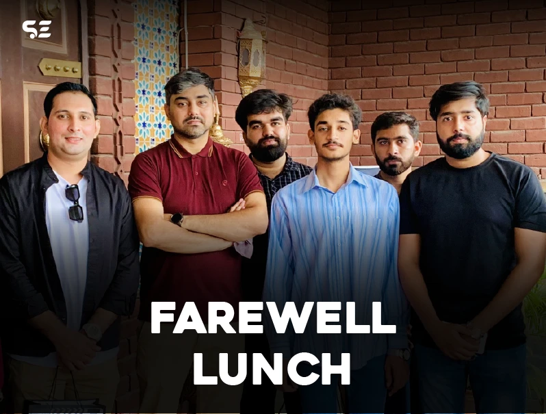 Soft Enterprise team at a farewell lunch gathering in August 2025.