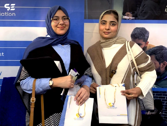 Gift presentation at Soft Enterprise event