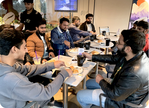 Soft Enterprise employees enjoying a CBTL team hangout