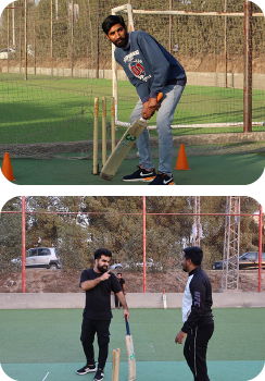 Cricket match during Soft Enterprise Sports Day