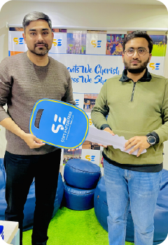 Soft Enterprise honoring Imtinan Afzal on 2nd work anniversary