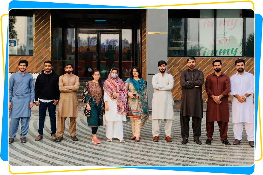 Soft Enterprise team group photo outside office