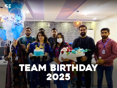 Soft Enterprise team group photo celebrating Team Birthday 2025
