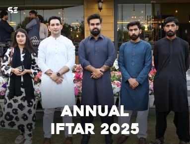 male employees standing together at Annual Iftar 2025